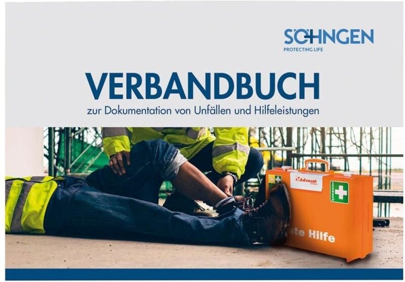 Verbandbuch din A5, mit vorgedruckten Spalten, 8001008 - Söhngen