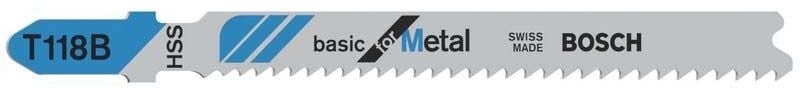 Stichsägeblatt t 118 b Basic for Metal, 100er-Pack - Bosch