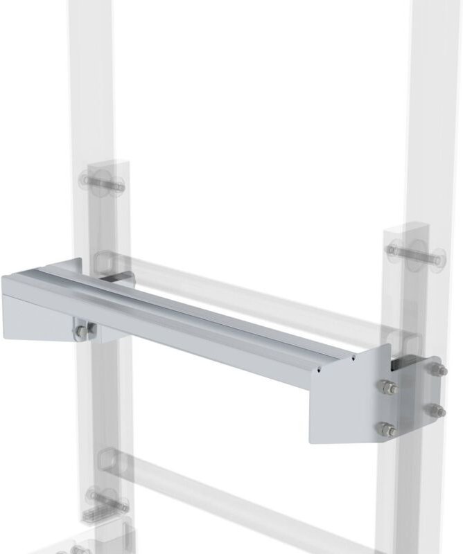 Günzburger Steigtechnik - Ausstiegstritt Alu blank 520 mm Spaltmaß 150 mm - 062967