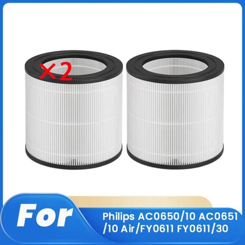 2 Stück Reinigungsfilter für AC0650/10 AC0651/10 Air/FY0611 FY0611/30 Ersatzteile