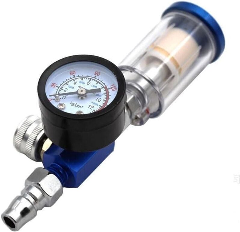 Luftdruckregler für Farbspritzpistolen, Luftdruckregler für pneumatische Spritzpistolen, Öl-Wasser-Filterabscheider, 0-1...