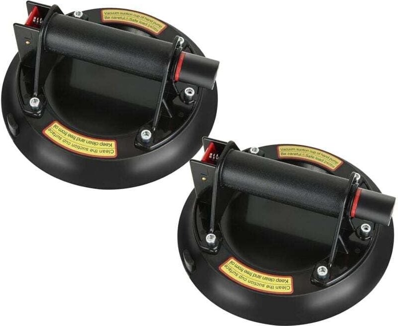 Set mit 2 professionellen Saugnäpfen für Fliesen, 220 kg Tragkraft, Vakuumsaugnäpfe zum Bewegen von Fliesen, Fenstern, E...