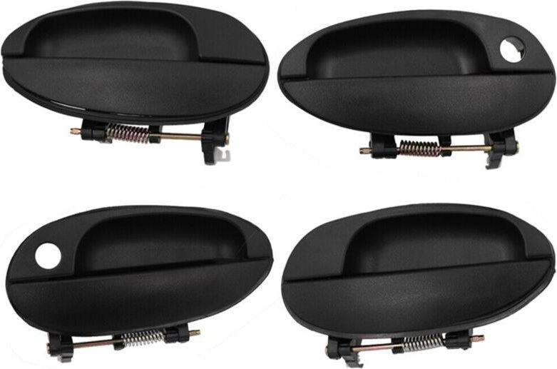 Tlily - 4 stücke Vorne Hinten Außentürgriff Set für Daowoo & Spark 1998 1999 2000 2001 2002 03 04 2005