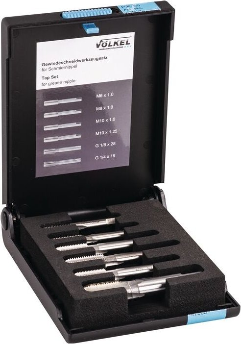 Gewindeschneidzeugsatz M6-M10 / G1/4-G1/8 ″ HSS-G 6-teilig