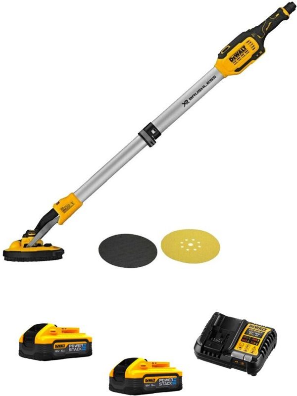 Trockenbauschleifer DeWALT DCE800H2-SK (2 x 5,0 Ah Powerstack + DCB1104)