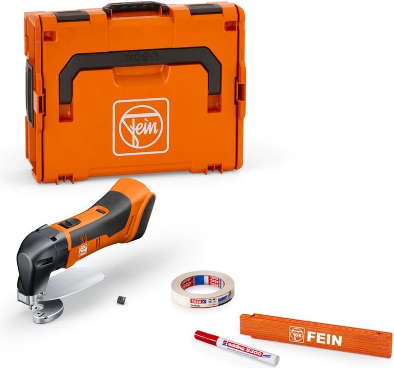 Fein - Akku-Blechschere bis 1,6 mm abls 18 1.6 e as Solo inkl. Zubehör in L-Boxx - 71300662000