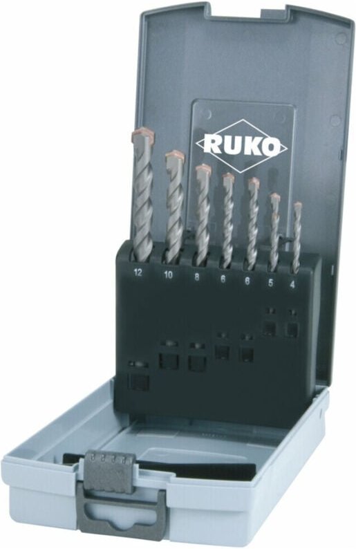 RUKO Schlagbohrer Satz in Kunststoffkassette (ABS)