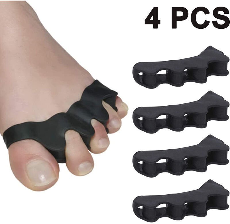 4 Zehenspreizer zum Überlappen der Zehen und zur Wiederherstellung der ursprünglichen Zehenform bei Fehlstellungen, Korr...