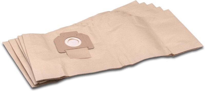 5x Staubsaugerbeutel kompatibel mit Protool / Festool fb-vcp 260 e-l, vcp 260 e-m Staubsauger - Papier, braun - Vhbw