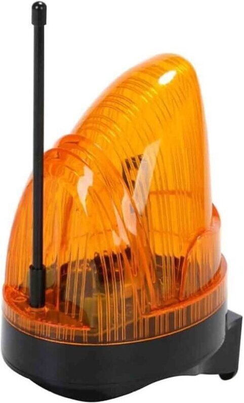 Vtizikl Clignotant de Portail Automatique 220V Universel avec Antenne 433,92Mhz Feu Clignotant LED AC/DC 12V - 265V Larg...