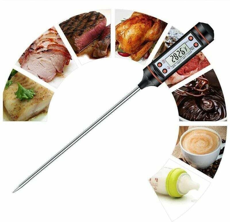 LCD-Lebensmittelthermometer, Küchentemperaturfühler