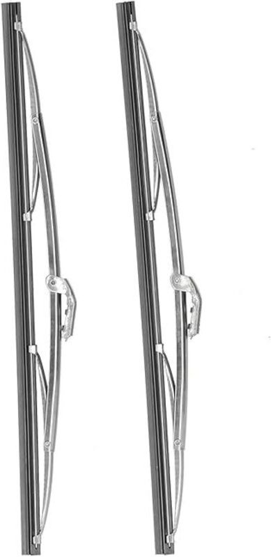 Ganzjahres-Scheibenwischerblätter, 40 cm, universell, polierter Edelstahl, geeignet für PKW