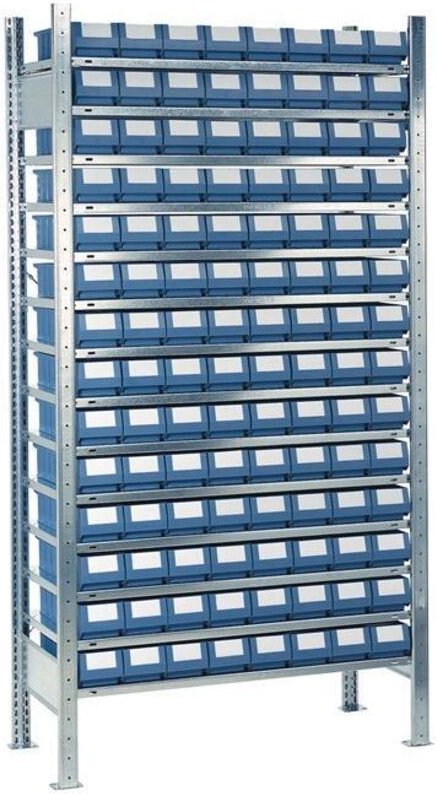 Steckregal H2000xB1000xT300mm Grundregal 14 Stahlböden 112 x 1