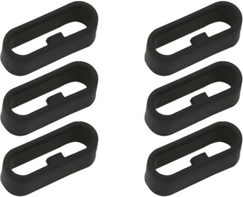 6er-Pack Silikon-Uhrenringe für Smartwatches, Gummi-Armbandringe, passend für Garmin Uhrenarmband-Ersatzringe, 20 mm