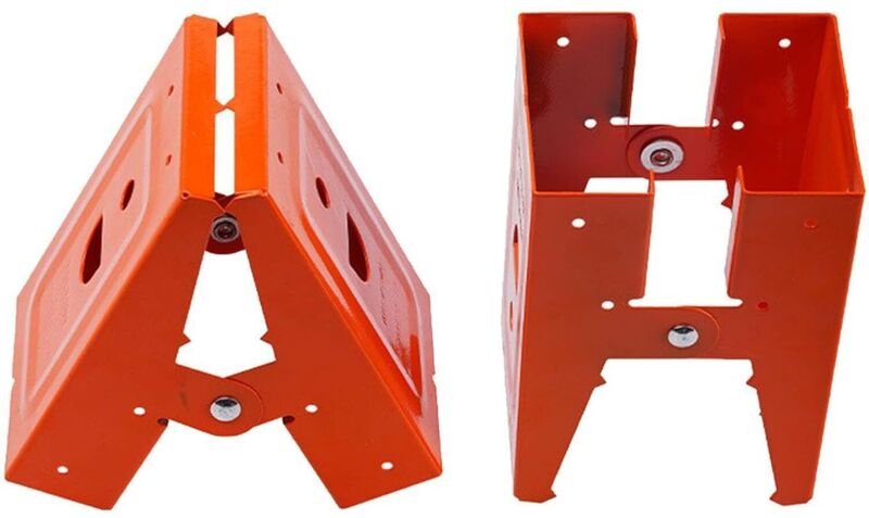 Mehrzweck-Sägebockständer aus Metall mit rutschfestem Griff für Projekte und Konstruktion, verstellbare Klemmen für Werk...