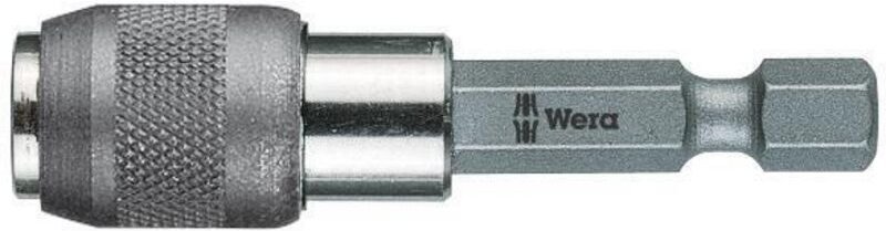 Schnellwechsel-Bithalter 1/4 für 1/4 Bits Magnet 52mm Wera