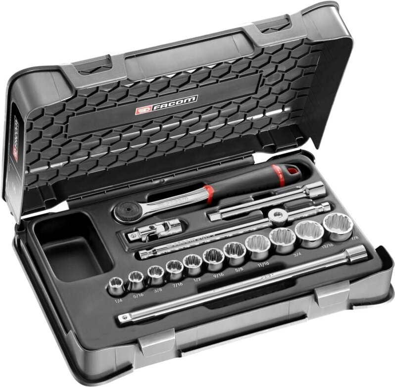 FACOM Steckschlüssel-Set 3/8 J.161B, 16-tlg.