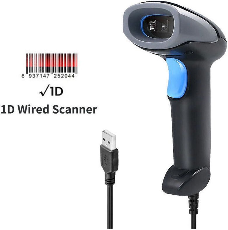 Laser-Barcodescanner, Barcodescanner, universell --- kabelgebunden 1D