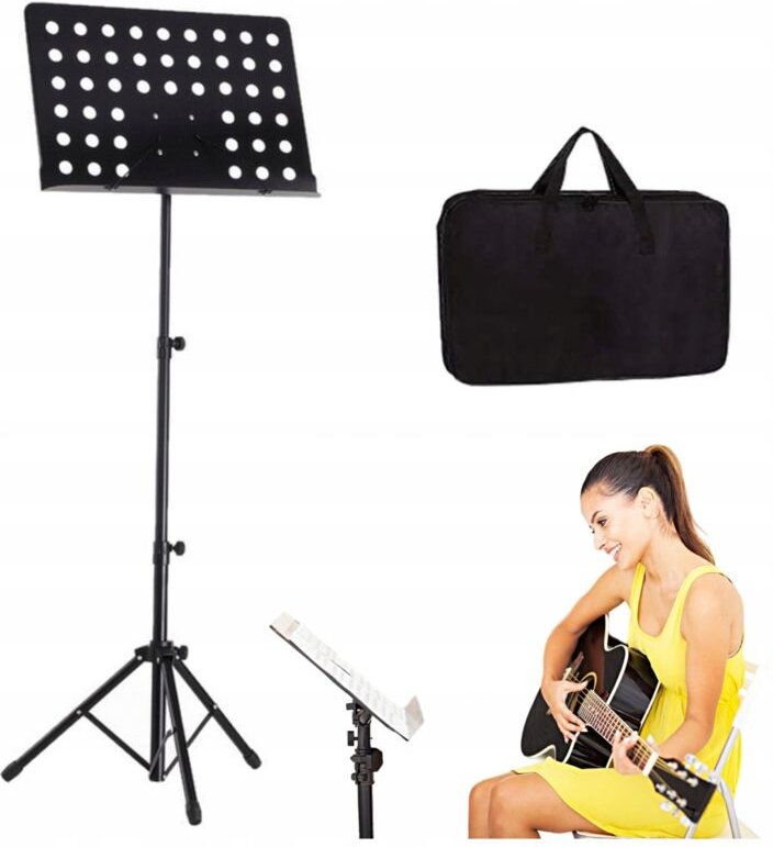 Notenständer Ständer klappbar hoch verstellbar durchbrochen + Tasche