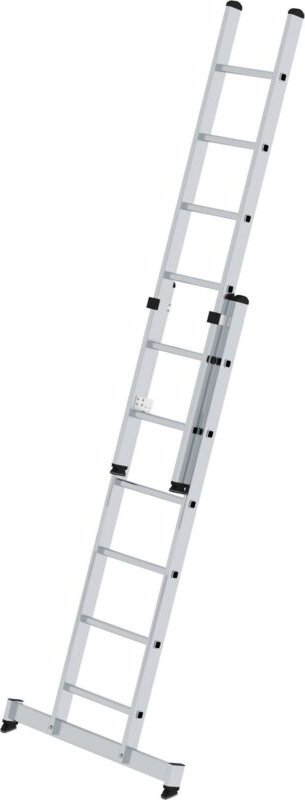 Günzburger Steigtechnik - Sprossen-Schiebeleiter 2tlg. mit nivello-Traverse 2 x 6 Sprossen - 020406