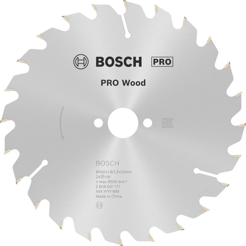 Bosch PRO Wood Kreissägeblatt 160 x 1,8 x 20 mm - 2608641171