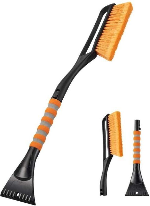 27 Zoll Auto-Windschutzscheiben-Eiskratzer und Schneebürste, Schneeentfernungswerkzeug mit ergonomischem Schaumstoffgrif...