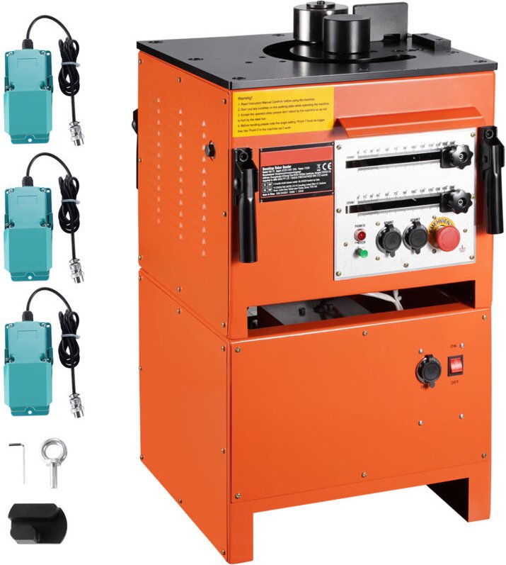 1700 w 2-in-1 elektrischer Bewehrungsstahlbieger, 4 – 25 mm, tragbar, Hochleistungsstahl, Baustelle, 220 v, mit umfangre...