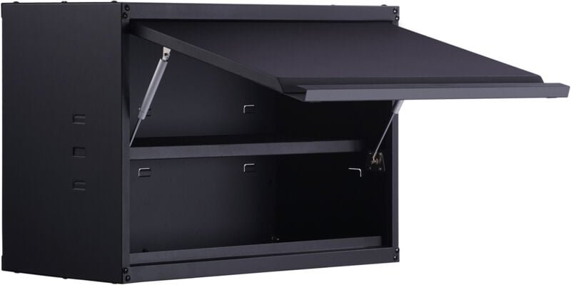 Metal Storage Cabinet, 120lbs Tragfähigkeit pro Regal, 20'' hoch Wandmontage Pulverbeschichtung Stahl Garage Schrank mit...