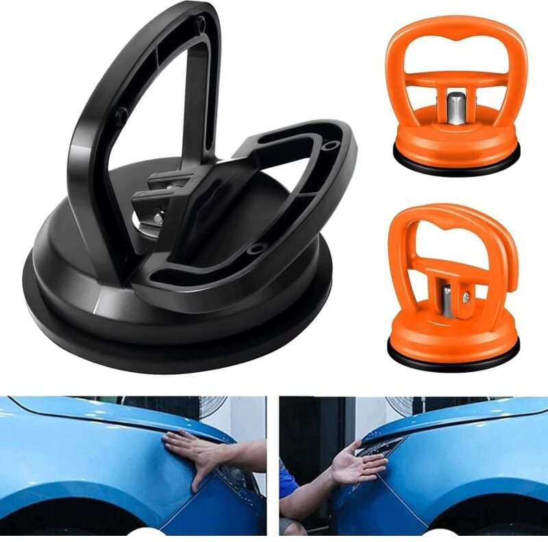 Auto-Dellenreparaturset, 3-teiliger Auto-Dellenzieher, Karosserie-Saugnapf, Auto-Dellenreparaturset für Auto, Bildschirm...