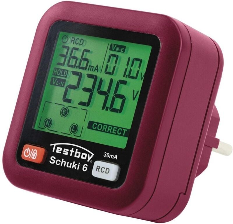 Testboy Steckdosenprüfgerät TV Schuki 6