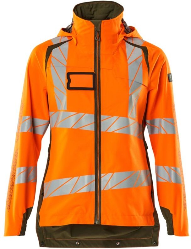 Mascot - accelerate safe Damen Hard Shell Jacke 19011-449 Gr. 3XL hi-vis orange/moosgrün