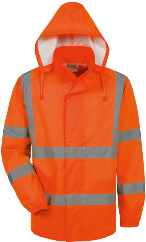 Gr .XL (58/60) HAUKE WARNSCHUTZ-REGENJACKE orange HAUKE HIGH VISIBILITY RAIN