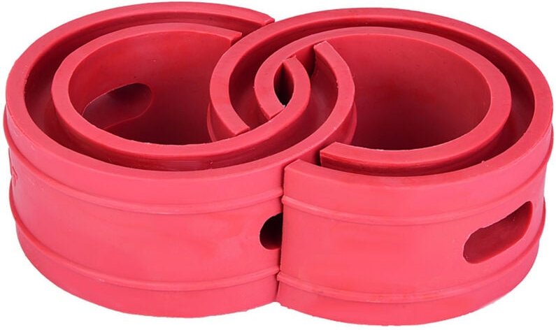 Klebstoff für Kfz-Federpuffer, 2 Stück, rot, Stoßdämpferpuffer Typ D für Einzelradaufhängung (B+) für Stoßdämpferpuffer ...