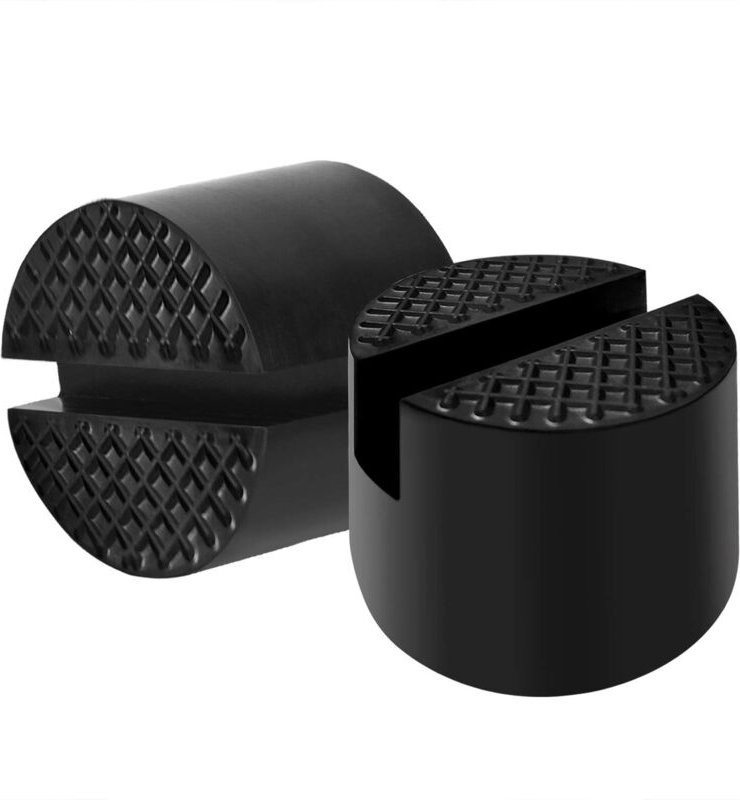 Set mit 2 Gummiblöcken, Hydraulik-Wagenheber-Unterlegscheiben, massive Wagenheber-Polster, Hebebühnen, schützt den Unter...