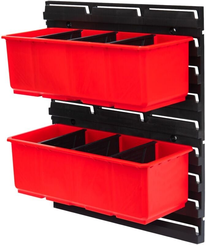 Toolbrothers - rhino Container Set Nr. 5 Werkstattwand mit 2 Behältern für rhino xxl Koffer Höhe m und Organizer Höhe xl