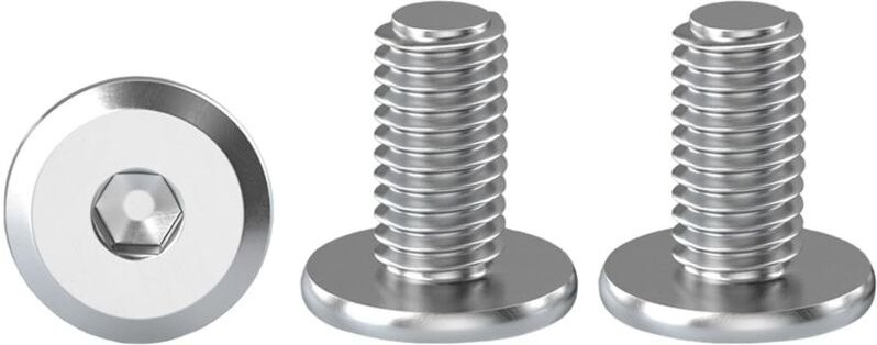 20 Stück M5 x 10 mm Sechskant-Flachkopfschrauben – A2 V2A Edelstahl-Zylinderkopfschrauben – Vollgewinde