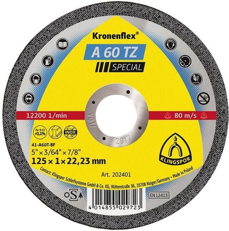 Trennscheibe a 46 tz Special D230x1,9x22,23mm (224084) - Klingspor