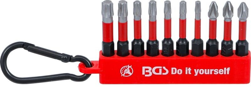 Bgs Do It Yourself - Torsions-Bit-Satz Antrieb Außensechskant 6,3 mm (1/4') 10-tlg.
