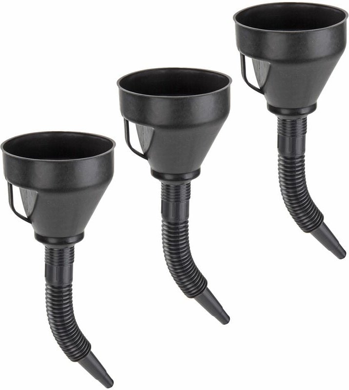 Dema - Kunststoff Trichter Flexibel 3x Einfülltrichter Umfülltrichter Benzintrichter