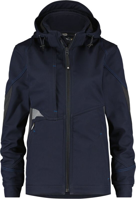 Thumbnail - Gravity Women Softshell-Jacke NACHTBLAU/ANTHRAZITGRAU S 280g