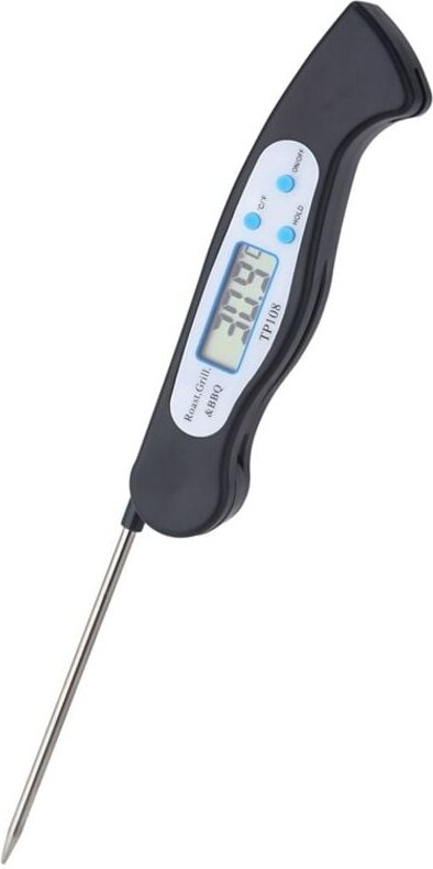 BEBUSINGOTO Tragbares, faltbares digitales Lebensmittelthermometer ℃/℉ Küchenpicknick BBQ Fleischtemperaturmonitor, 270 ...