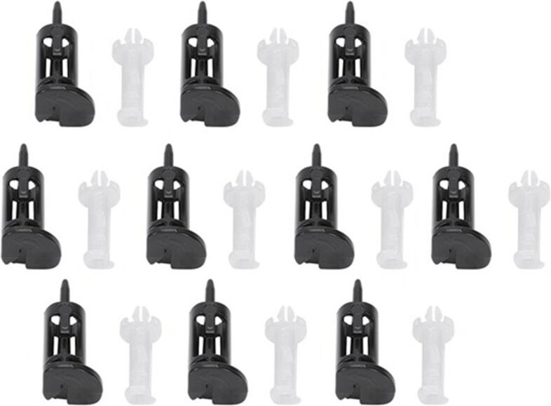 10 Stück Kunststoff-Befestigungsclips für 4-Wege-CPU-Kühler-Lüfter