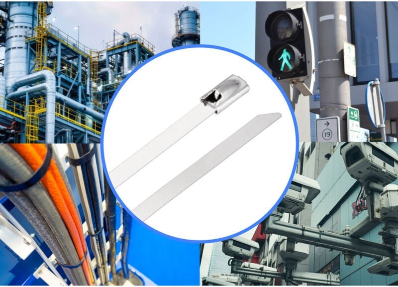 Tru Components - TC-12647564 Stahlkabelbinder 360 mm 4.6 mm aisi 304 100 St.