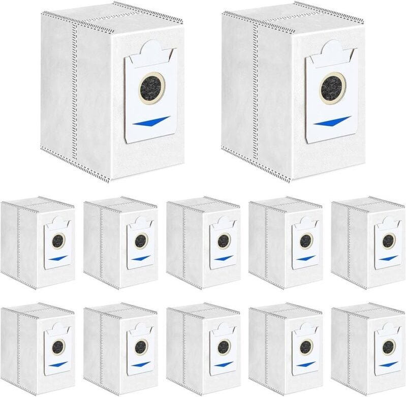 12 Beutel für Ecovacs deebot T30 Pro Omni, T30 Omni Roboterstaubsauger-Zubehör, 3,4 l große Kapazität, Ersatz-Staubbeute...
