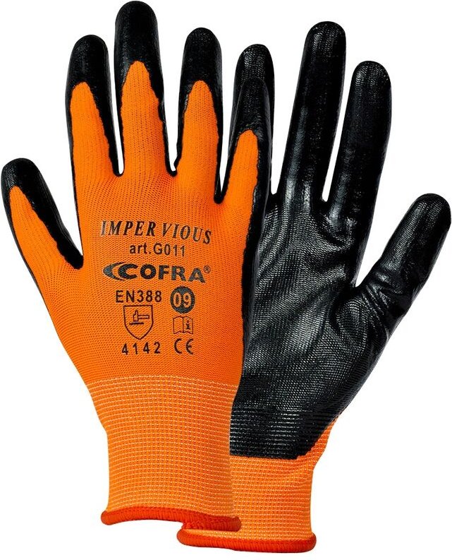 Cofra Impervius Arbeitshandschuhe - 8 (M) - Orange