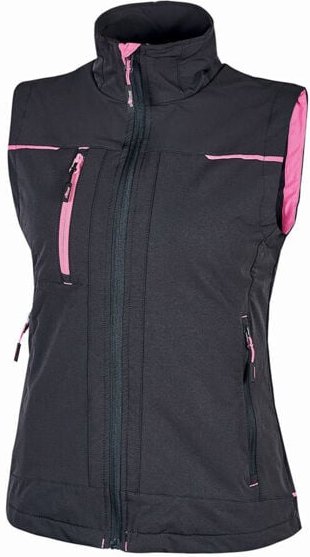 Arbeitsschutzweste ohne Ärmel SATURN Damen - Grau/Fuchsia 2XL