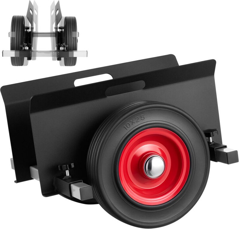 Mophorn Plattenwagen, 453,6 kg Tragkraft, Transporthilfe mit Gummirädern, ideal für Platten, Matratzen, Türen und Trocke...