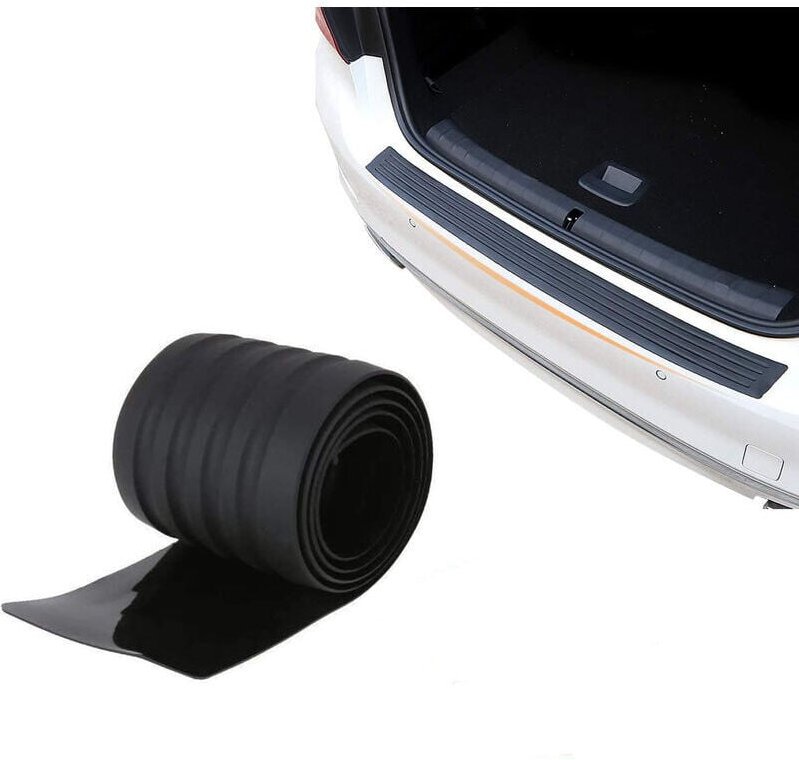 ZVD Heckstoßstangenschutz, Universal-Kofferraum-Heckstoßstangenschutzplatte, Kratzfester Gummi-Heckschutzstreifen 102 cm
