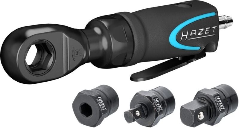 FP - Hazet Mini Multifunktions-Ratschenschrauber, Vierkant massiv 6,3 mm (1/4), Vierkant massiv 10 mm (3/8), Sechskant h...