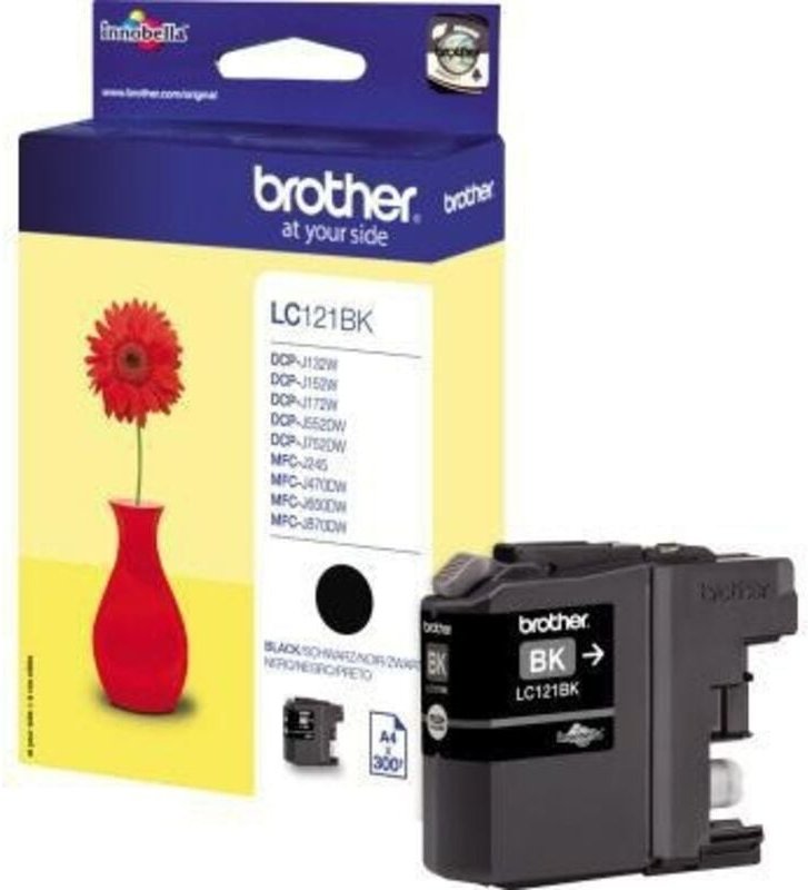 Tintenpatrone Originalzubehör LC-121BK ca. 300 Seiten schwarz 3,9ml